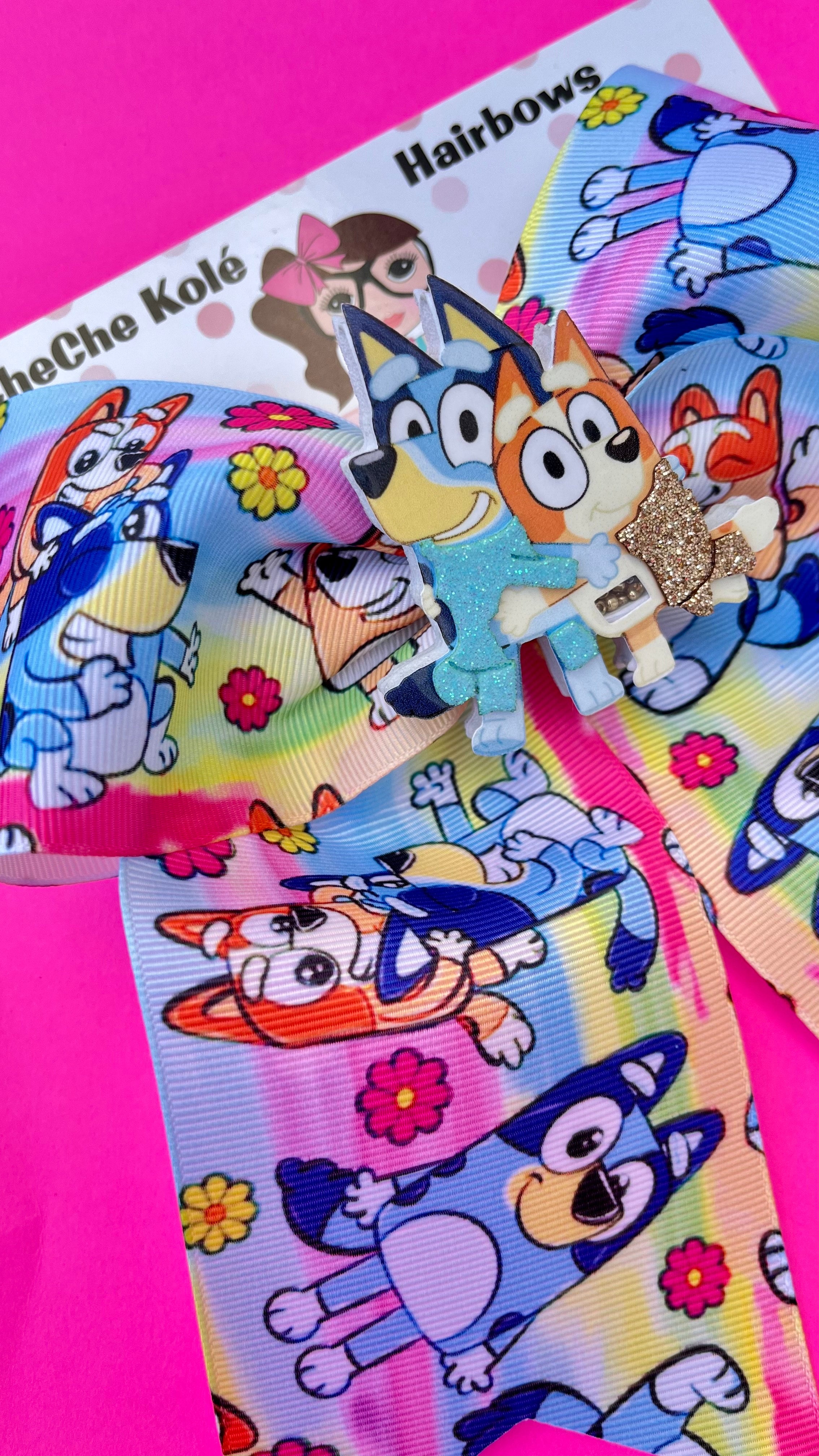 Bluey Cheerbow CheChe Kole Hairbows bluey-cheerbow-cheche-kole-hairbows